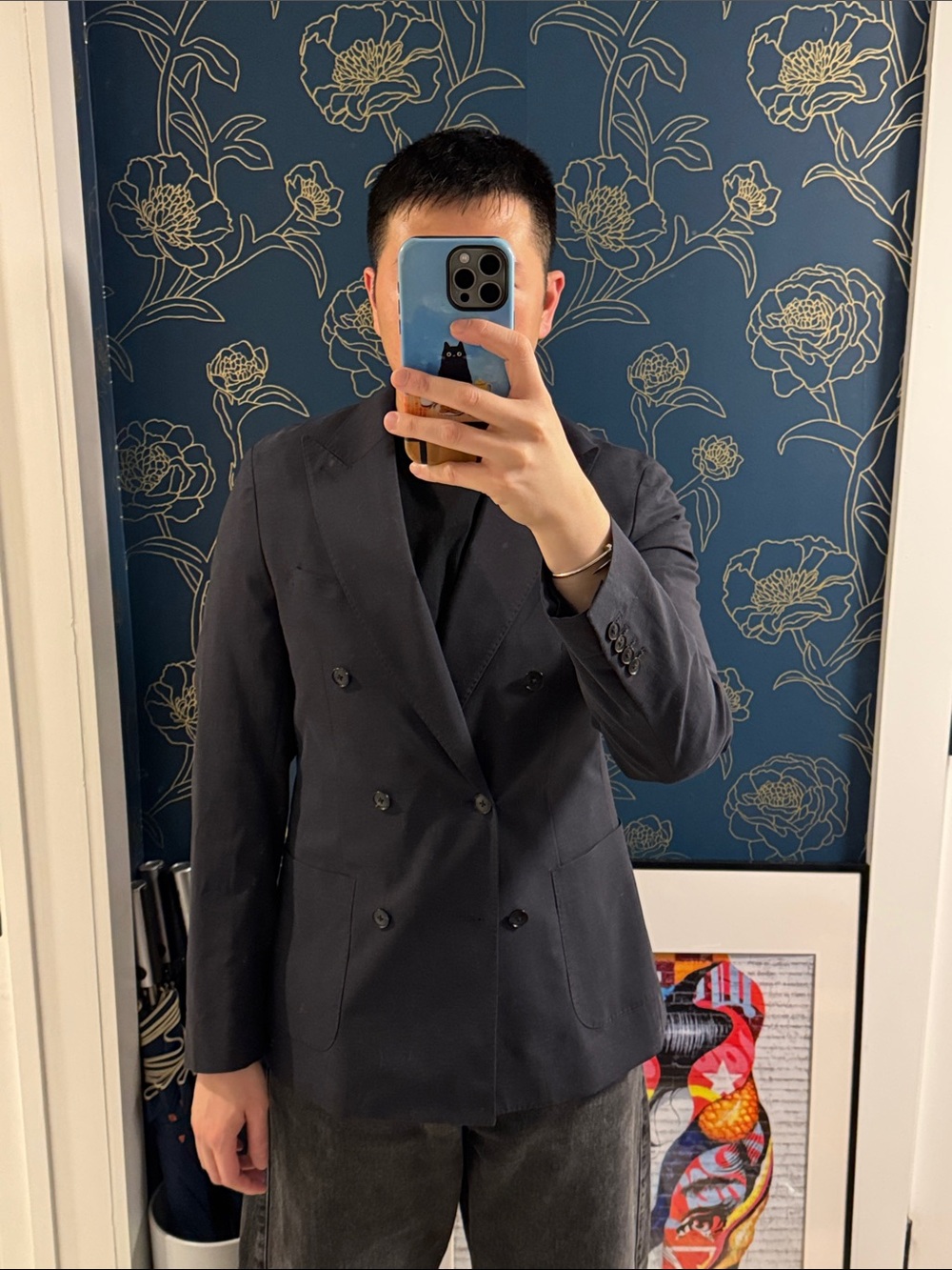 Reiss Midnight Double-Breasted Blazer - Picture 5 of 8